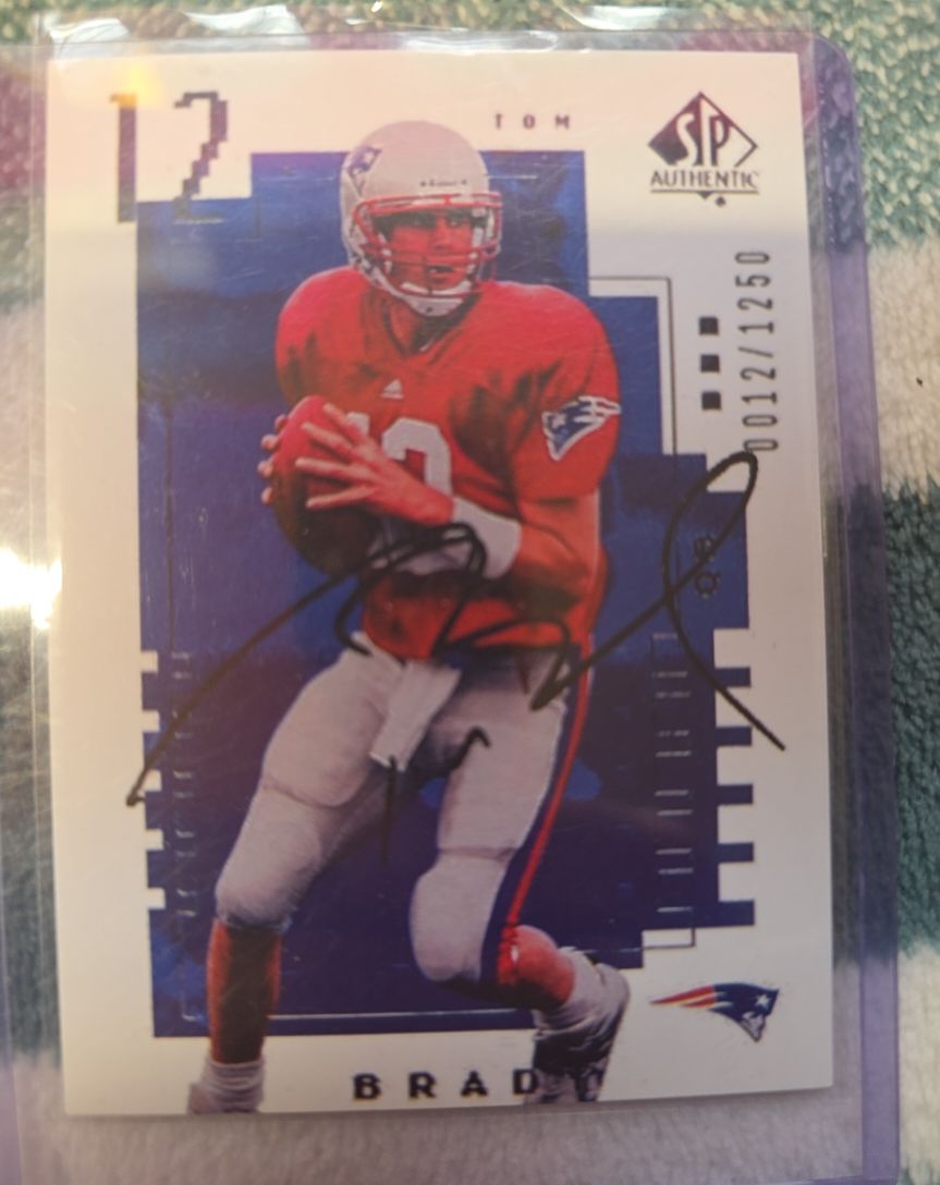2000 SP Authentic #118 Tom Brady — front