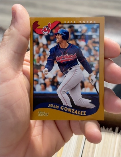2002 Topps #70 Juan Gonzalez — front