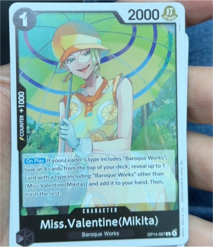 One Piece TCG OP14-087 Miss.Valentine (Mikita) — front