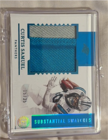 2020 Panini Encased Curtis Samuel Substantial Swatches #15/35 — front