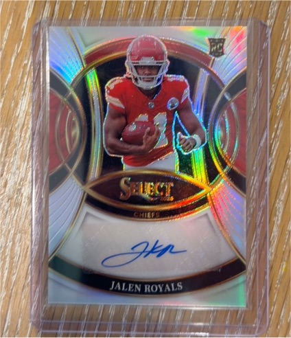 2025 Panini Select #RSI-JRS Jalen Royals Rookie Signatures Auto — front
