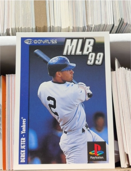 1998 Donruss MLB 99 #6 Derek Jeter PlayStation — front