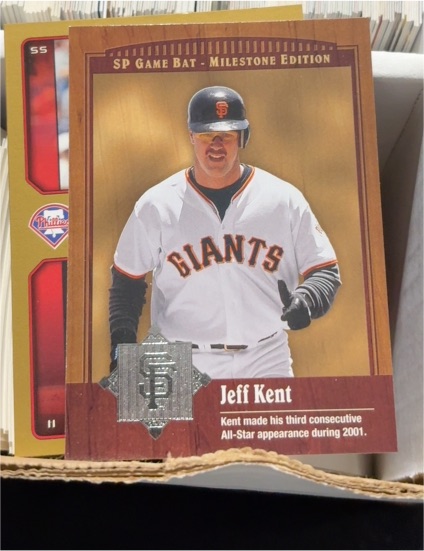 2001 SP Game Bat Milestone Edition Jeff Kent — front