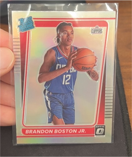 2021-22 Panini Donruss Optic #189 Brandon Boston Jr. — front