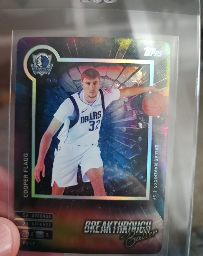 2025 Topps Match Attax Breakthrough Baller #BB-CF Cooper Flagg — front