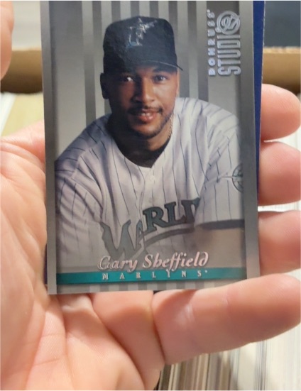 1997 Donruss Studio #2 Gary Sheffield — front