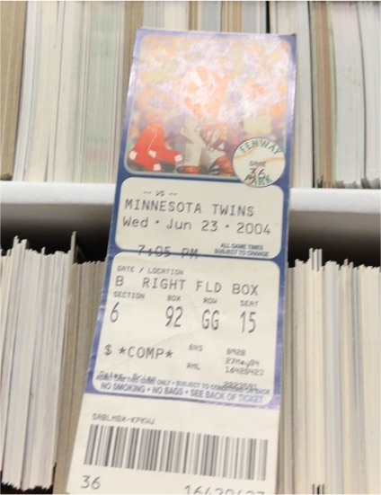 2004 Minnesota Twins MLB Ticket Stub June 23 — front