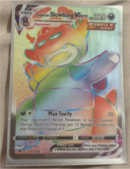 Pokémon TCG Chilling Reign #207/198 Galarian Slowking VMAX — front