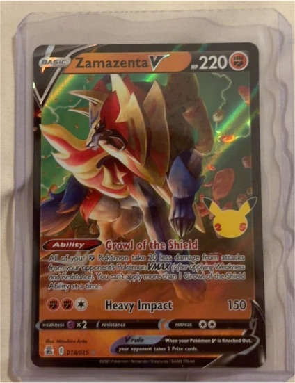 2021 Pokemon Celebrations #018 Zamazenta V — front
