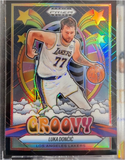 2024-25 Panini Prizm Black Groovy Luka Dončić — front