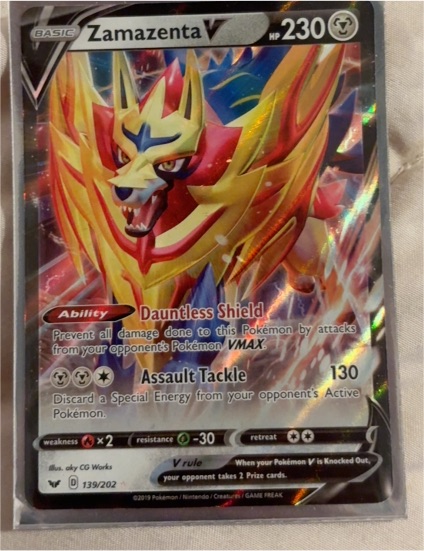 2019 Pokémon #139 Zamazenta V — front