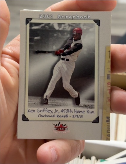 2002 Fleer Triple Crown #242 Ken Griffey Jr. 2001 Scrapbook — front