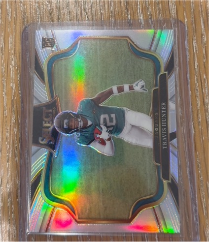2025 Panini Select Concourse Silver Prizm #28 Travis Hunter — front
