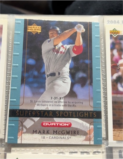 2002 Upper Deck Ovation #117 Mark McGwire — front