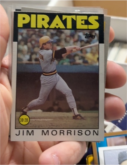1986 Topps #553 Jim Morrison — front