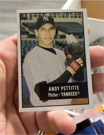 2010 Topps Heritage Chrome #C113 Andy Pettitte — front