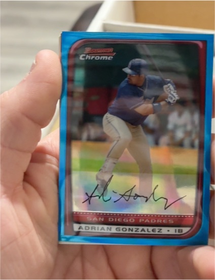 2008 Bowman Chrome #18 Adrian Gonzalez — front