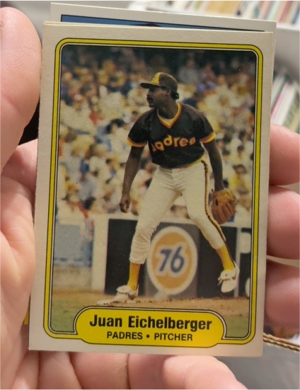1982 Fleer #570 Juan Eichelberger — front