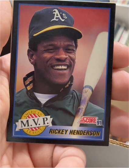 1991 Score #875 Rickey Henderson — front