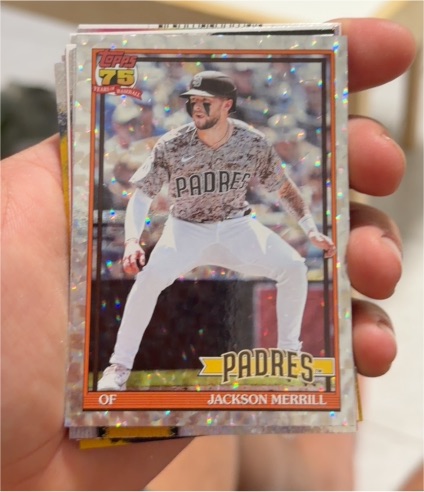 2026 Topps Series 1 1991 Crackle Foil #T91-78 Jackson Merrill — front