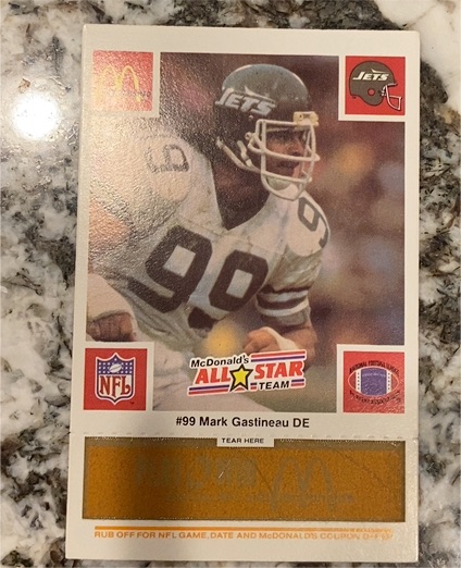 1986 McDonald's All-Star Team #99 Mark Gastineau — front