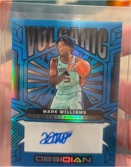 2024-25 Panini Obsidian #VS-MWC Mark Williams Volcanic Auto — front