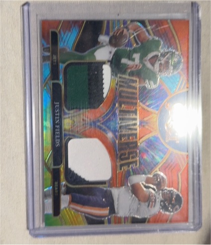 2024 Panini Select #MP-JFS Justin Fields Multiverse Dual Relics Prizm — front