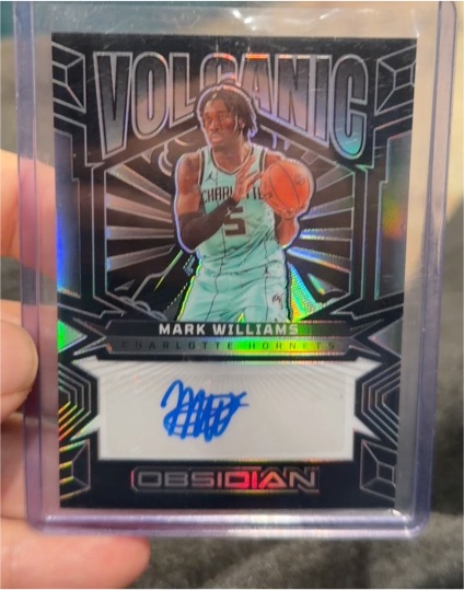 2024-25 Panini Obsidian #VS-MWC Mark Williams Volcanic Auto — front
