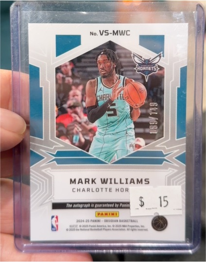 2024-25 Panini Obsidian #VS-MWC Mark Williams — front