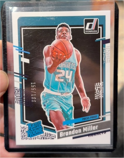 2023-24 Panini Donruss #226 Brandon Miller Rated Rookie — front