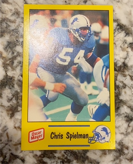 1991 Oscar Mayer #3 Chris Spielman — front