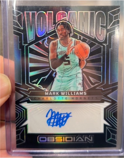 2024-25 Panini Obsidian #VS-MWC Mark Williams Volcanic Auto — front