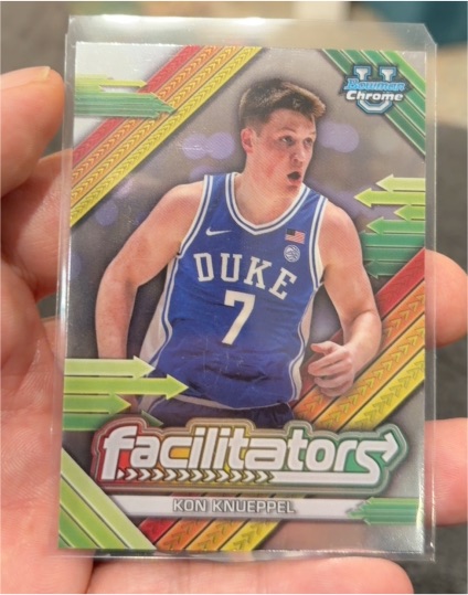 2024-25 Bowman Chrome #F-8 Kon Knueppel Facilitators — front