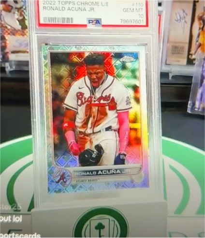 2022 Topps Chrome #110 Ronald Acuna Jr. — front