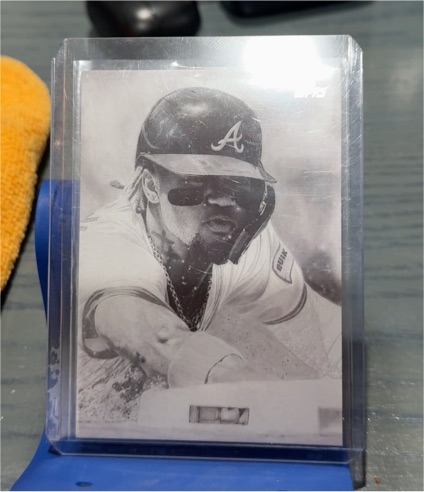 2025 Topps Update #KHAC-29 Ronald Acuna Jr Keegan Hall Art Card — front