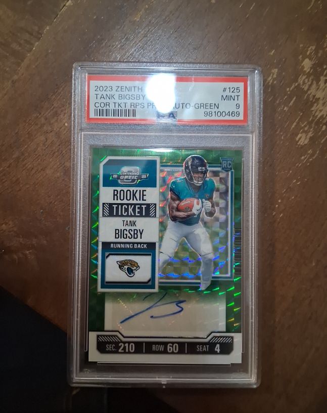 2023 Panini Zenith Contenders Optic #125 Tank Bigsby — front