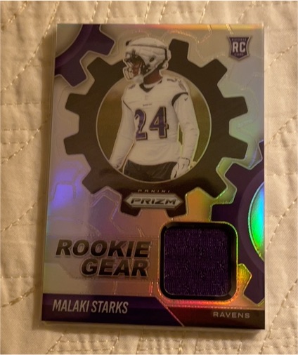 2025 Panini Prizm #RGR-MSS Malaki Starks Rookie Gear — front
