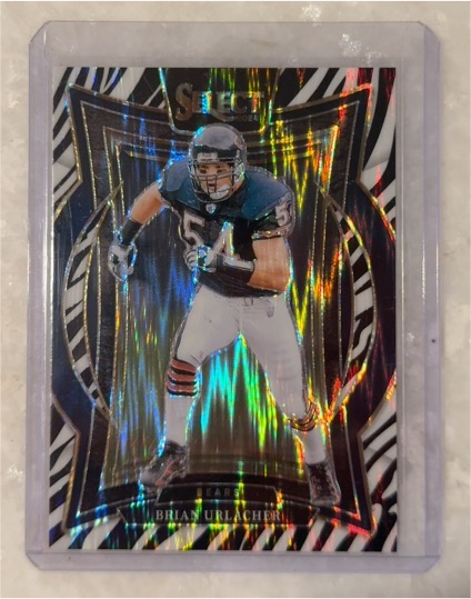 2024 Panini Select Football #13 Brian Urlacher Zebra Prizm SSP — front