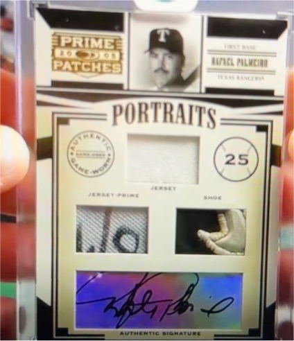 2005 Donruss Prime Patches #P-80 Rafael Palmeiro — front