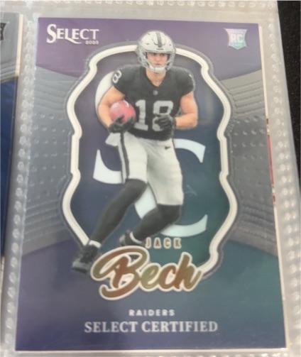 2025 Panini Select #21 Jack Bech Select Certified Rookie — front