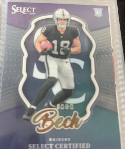 2025 Panini Select #21 Jack Bech Select Certified — front