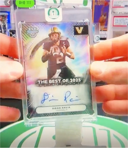 2025 Bowman Best University #BOA-DPA Diego Pavia — front