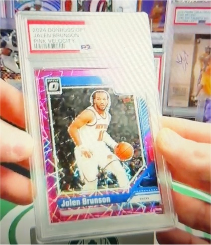 2024-25 Donruss Optic #78 Jalen Brunson Pink Velocity — front