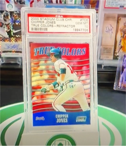 2000 Topps Stadium Club Chrome #TC6 Chipper Jones True Colors Refractor — front