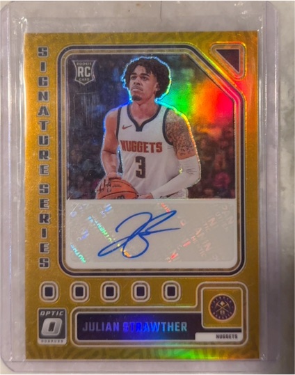 2023-24 Donruss Optic #SS-STW Julian Strawther Signature Series Rookie Auto — front