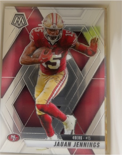 2025 Panini Mosaic #142 Jauan Jennings San Francisco 49ers — front