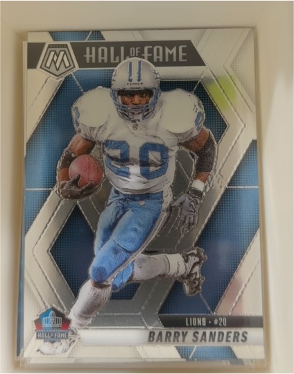 2025 Panini Mosaic #291 Barry Sanders Hall of Fame — front