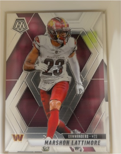 2025 Panini Mosaic #7 Marshon Lattimore Washington Commanders — front