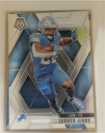 2025 Panini Mosaic #103 Jahmyr Gibbs — front