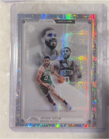 2025-26 Topps Chrome #GC-7 Jayson Tatum Glass Canvas SSP — front